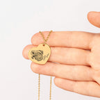 Collier Cœur Personnalisé PAWLIA — Portrait ou Empreinte