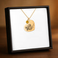 Collier Cœur Pierre de Naissance Personnalisé PAWLIA — Portrait ou Empreinte