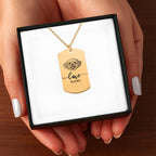 Collier Pendentif Personnalisé PAWLIA — Portrait ou Empreinte