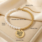 Bracelet Nacre Personnalisé PAWLIA — Portrait ou Empreinte