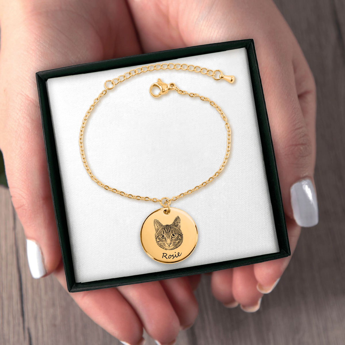 Bracelet Personnalisé PAWLIA — Portrait ou Empreinte