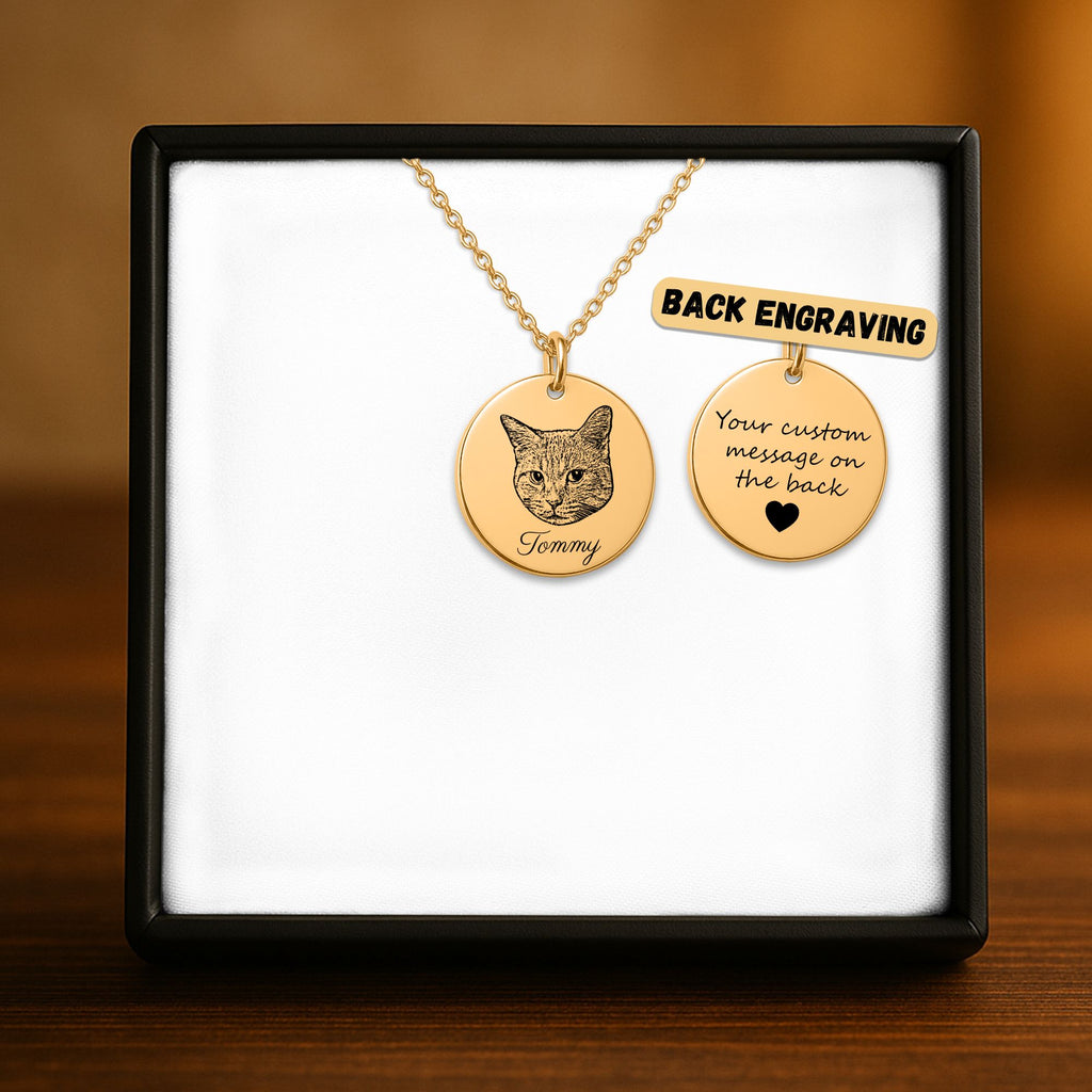 Collier Personnalisé PAWLIA — Portrait ou Empreinte