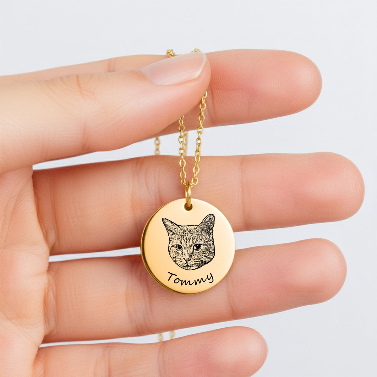 Collier Personnalisé PAWLIA — Portrait ou Empreinte