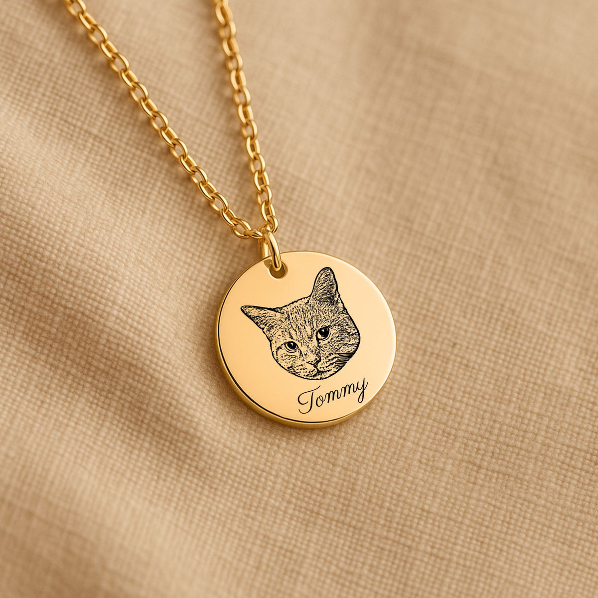 Collier Personnalisé PAWLIA — Portrait ou Empreinte