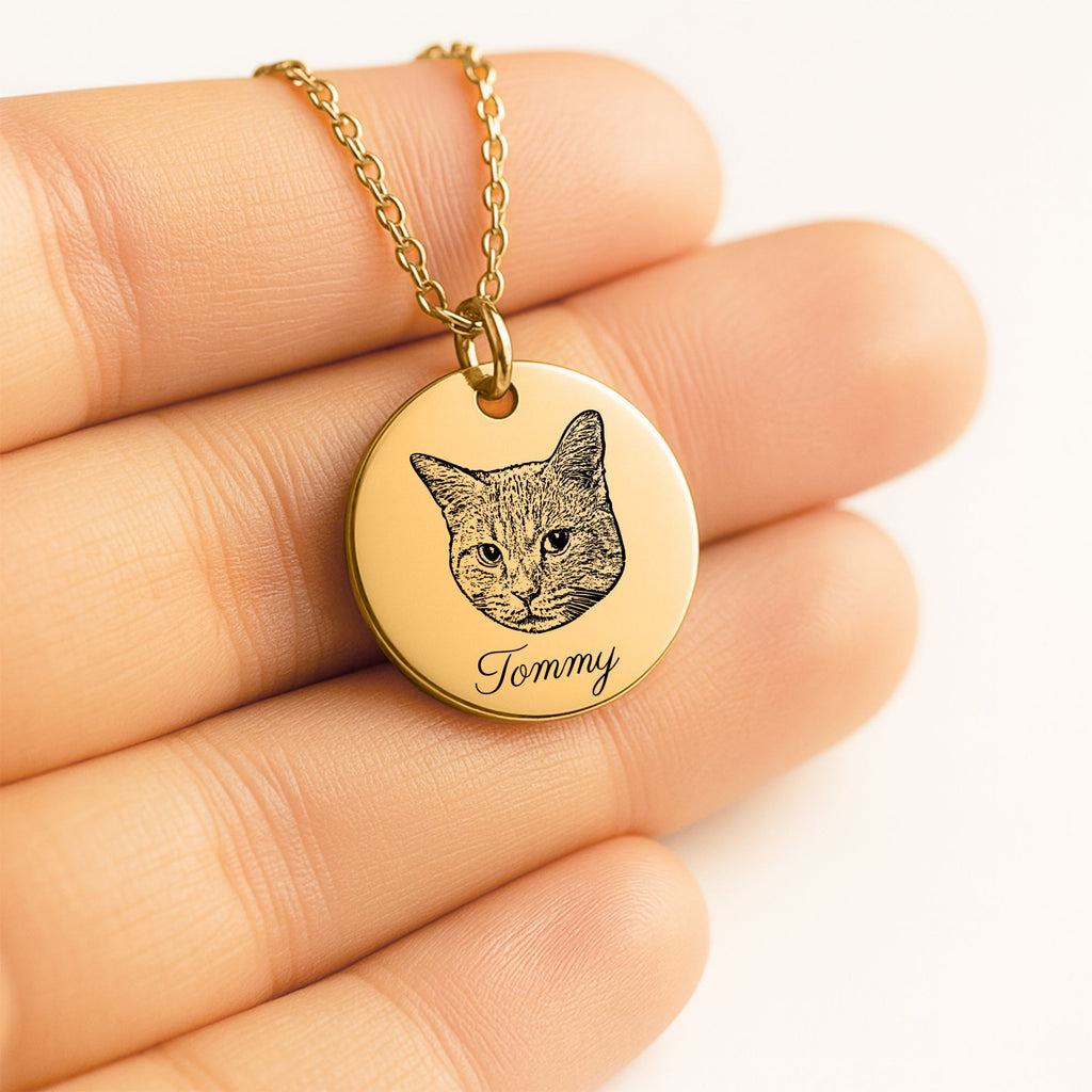 Collier Personnalisé PAWLIA — Portrait ou Empreinte