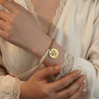 Bracelet Nacre Personnalisé PAWLIA — Portrait ou Empreinte