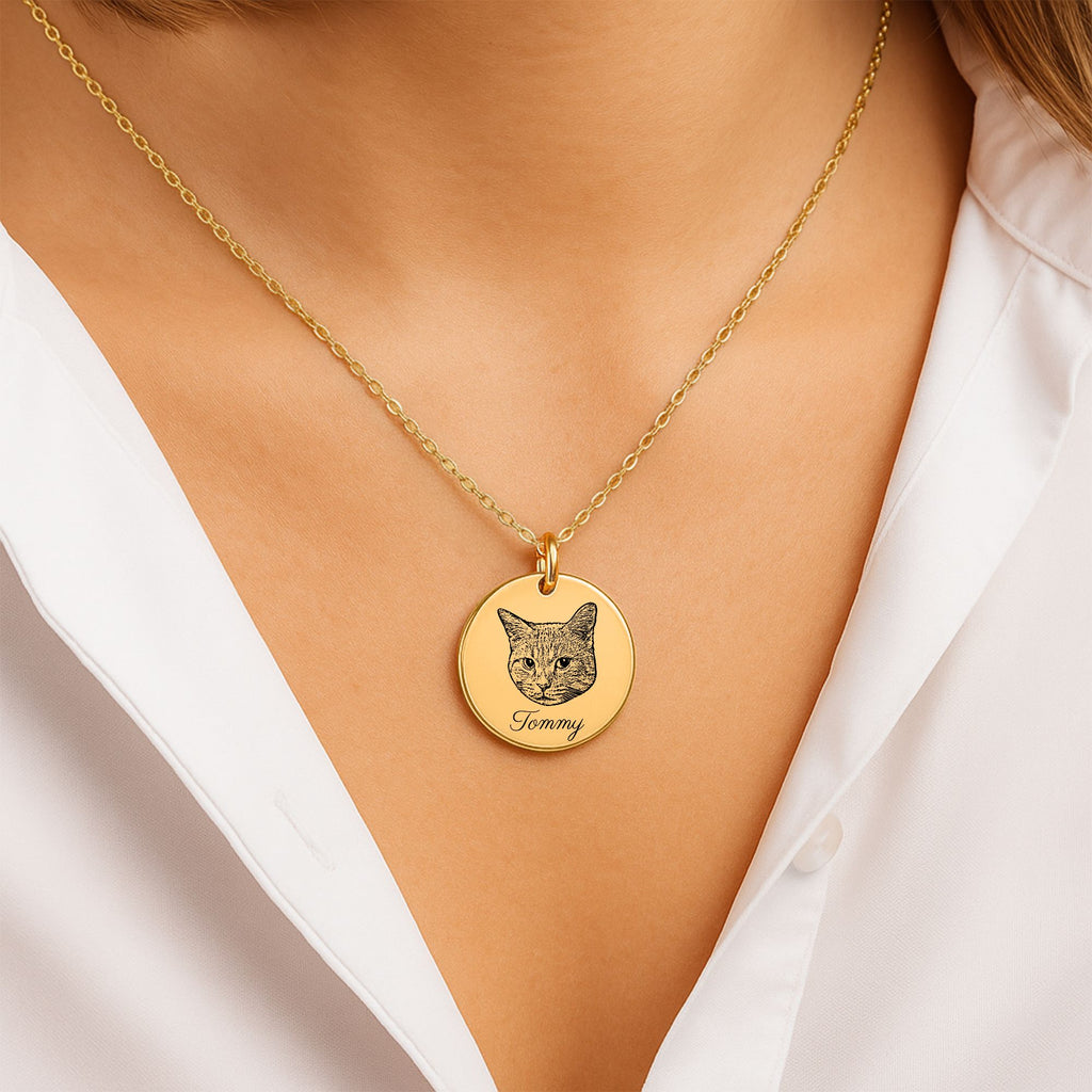 Collier Personnalisé PAWLIA — Portrait ou Empreinte